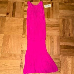 Ramy Brook Paris sleeveless dress in hot pink
